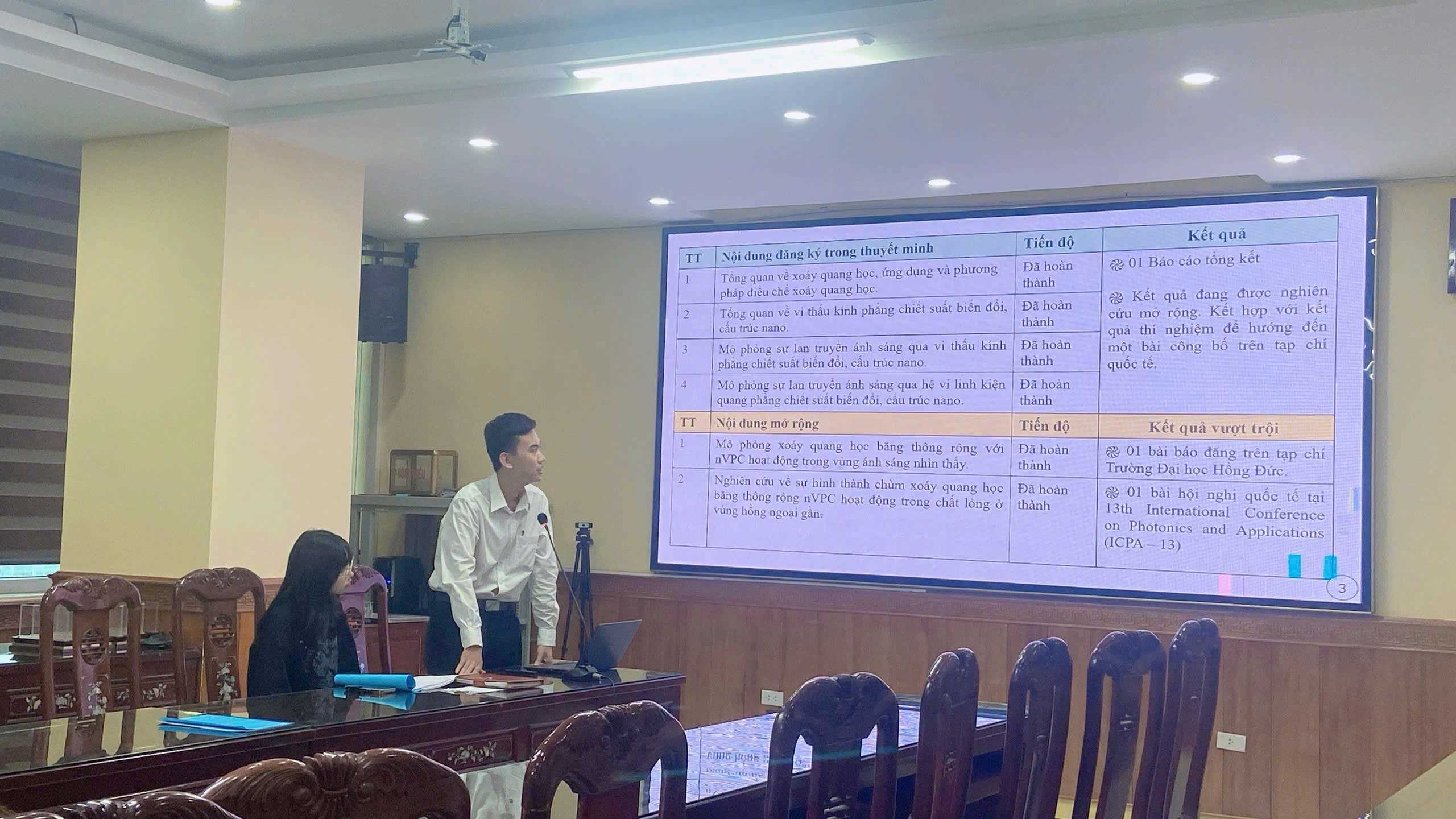 Kết quả đánh giá đề tài dự thi SV NCKH cấp trường  khối ngành tự nhiên năm học 2024-2025